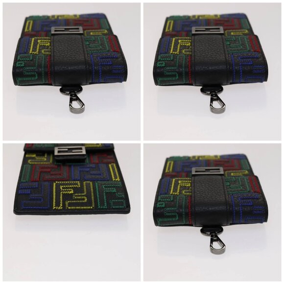 FENDI Zucca Canvas Smartphone holder Leather Multicolor 7AS120 Auth 108838V - Picture 16 of 16